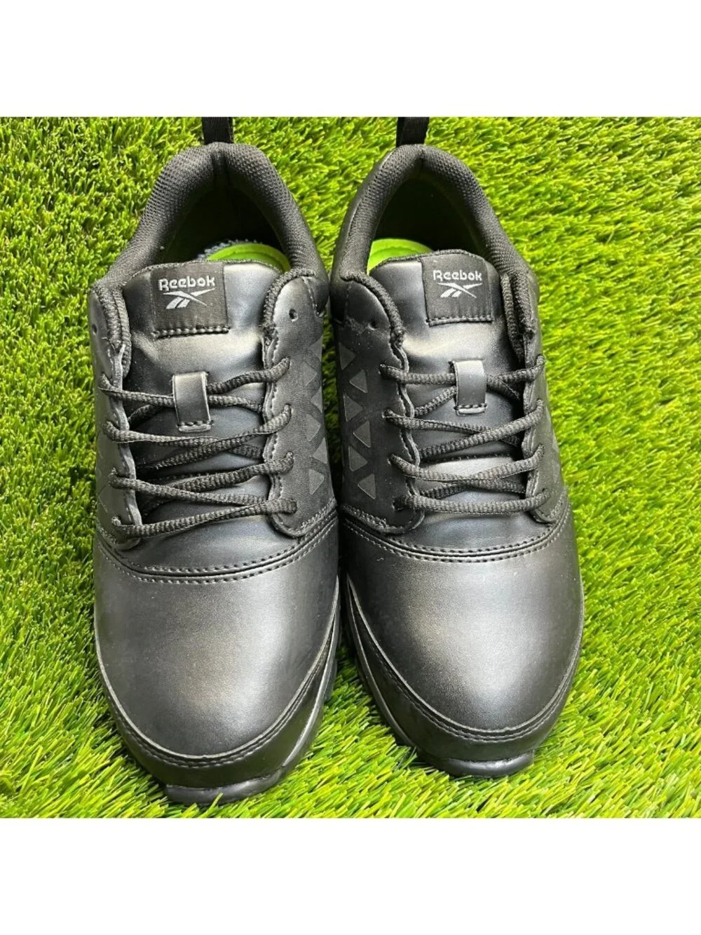Reebok Sublite Cushion Mens Size 8.5E Black Gray Alloy Toe Safety Work Shoes